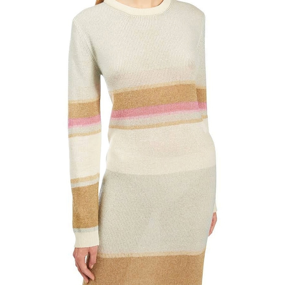 Missoni Colorblock Metallic Stripe Ribbed Cashmere Sweater Dress - Picture 6 of 14